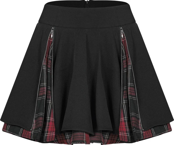 Cheap 🥰 PUNK RAVE Grunge Defiance | PLEATED 👗 SKIRT ✨ 4 Cheap 🥰 PUNK RAVE Grunge Defiance | PLEATED 👗 SKIRT ✨ - Image 2