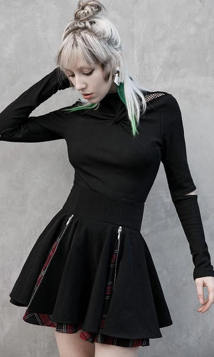 Cheap 🥰 PUNK RAVE Grunge Defiance | PLEATED 👗 SKIRT ✨ 9 Cheap 🥰 PUNK RAVE Grunge Defiance | PLEATED 👗 SKIRT ✨ - Image 7