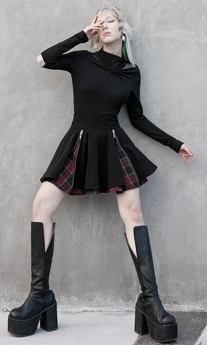 Cheap 🥰 PUNK RAVE Grunge Defiance | PLEATED 👗 SKIRT ✨ 12 Cheap 🥰 PUNK RAVE Grunge Defiance | PLEATED 👗 SKIRT ✨ - Image 10