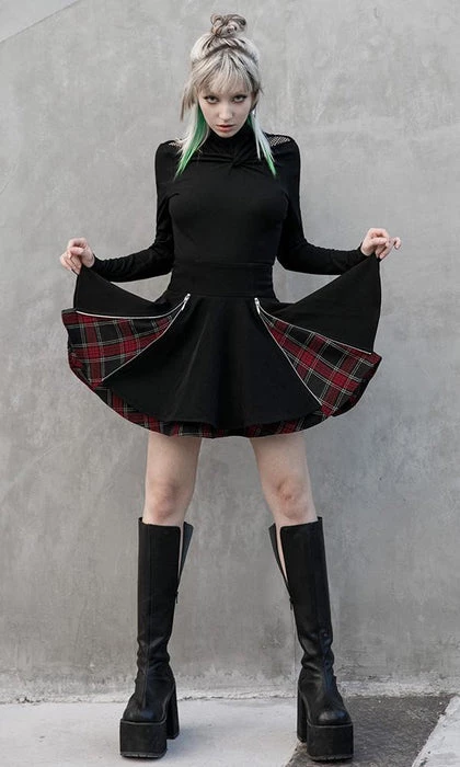 Cheap 🥰 PUNK RAVE Grunge Defiance | PLEATED 👗 SKIRT ✨ 13 Cheap 🥰 PUNK RAVE Grunge Defiance | PLEATED 👗 SKIRT ✨ - Image 11