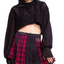 Coupon ✨ RED NIGHT Punky Colour Vermillion | PLEATED 👗 SKIRT* 🌟