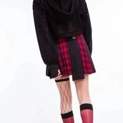 Coupon ✨ RED NIGHT Punky Colour Vermillion | PLEATED 👗 SKIRT* 🌟 -PUNK Sales Store SK018R 3 83c40e6f 331e 4c36 8210 41daa22d295a 700x700