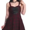 Best reviews of 🛒 BANNED ALTERNATIVE Grunge Distressed Chicks [Burgundy] | 👗 DRESS 🌟