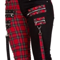 Discount ❤️ BANNED ALTERNATIVE Punky Colour Jetsetter Tartan | 👖 JEANS ❤️ -PUNK Sales Store banned apparel jetsetter trousers 2 3 4ce06991 166f 43c1 bc00 2dd07085e54f 700x700