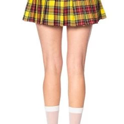 Promo 😀 BANNED ALTERNATIVE Grunge Darkdoll [Yellow Tartan] | MINI 👗 SKIRT 🔔 -PUNK Sales Store banned apparel yellow tartan mini skirt 3 1de5b2a5 2df5 4884 a3cb c9b9e636fb84 700x700