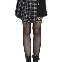 New 🥰 DARK IN LOVE Grunge Pleated Grid Irregular [Black] | HEM 👗 SKIRT 🔥 -PUNK Sales Store dark in love grid irregular hem skirt 1 35f3b430 f15d 491c ac96 7800a06c1e1c 700x700