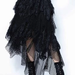 Coupon 🎉 DARK IN LOVE Grunge Chaotic Mesh | 👗 SKIRT ❤️