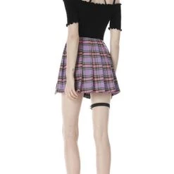 Discount 🧨 DARK IN LOVE Kawaii Purple Checked | PLEATED 👗 SKIRT 🛒 -PUNK Sales Store dark in love purple checked pleated skirt 12 81bbd0cc 4e4f 4cd0 8bc3 878c6cfa5f5a 700x700