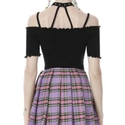 Discount 🧨 DARK IN LOVE Kawaii Purple Checked | PLEATED 👗 SKIRT 🛒 -PUNK Sales Store dark in love purple checked pleated skirt 13 526e84b1 73e6 4963 b258 1c600381d143 700x700
