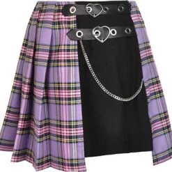 Discount 🧨 DARK IN LOVE Kawaii Purple Checked | PLEATED 👗 SKIRT 🛒 -PUNK Sales Store dark in love purple checked pleated skirt 2 bd29b73d 3c9a 4354 a470 21bb3586f91c 700x700