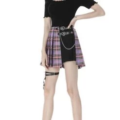 Discount 🧨 DARK IN LOVE Kawaii Purple Checked | PLEATED 👗 SKIRT 🛒 -PUNK Sales Store dark in love purple checked pleated skirt 7 7fe84873 f195 4e04 be8e fb9c12389d7d 700x700