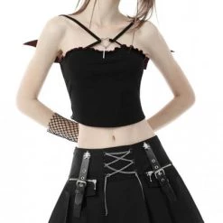 Cheapest ๐ DARK IN LOVE Punky Colour Rock Chain | PLEATED MINI ๐ SKIRT* ๐