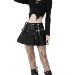 Cheapest 🎉 DARK IN LOVE Punky Colour Rock Chain | PLEATED MINI 👗 SKIRT* 🎉 -PUNK Sales Store dark in love rock chain pleated mini skirt 4 3e3c14c8 09d5 4a7e ae76 31f0d05d1aaa 700x700
