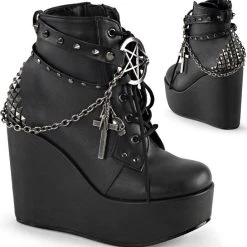 Promo ✔️ DEMONIA 👟 SHOES Demonia POISON-101 [Black] | PLATFORM 🥾 BOOTS [IN STOCK] 🎉