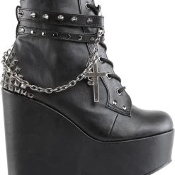 Promo ✔️ DEMONIA 👟 SHOES Demonia POISON-101 [Black] | PLATFORM 🥾 BOOTS [IN STOCK] 🎉 -PUNK Sales Store demonia shoes poison 101 black platform boots 5 700x700