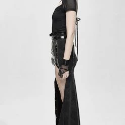 Best Sale 🎁 DEVIL FASHION Cyberpunk Punk Strapped | LONG 👗 SKIRT 👍 -PUNK Sales Store devil fashion punk strapped long skirt 6 700x700