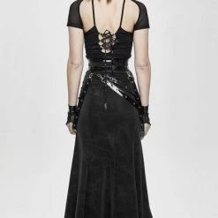 Best Sale 🎁 DEVIL FASHION Cyberpunk Punk Strapped | LONG 👗 SKIRT 👍 -PUNK Sales Store devil fashion punk strapped long skirt 7 700x700