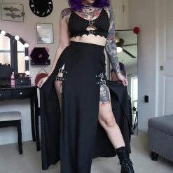 PUNK Sales Store -PUNK Sales Store forest ink m line buckle skirt 3 17fd2562 285f 4185 8c19 fd4106577e8e 700x700