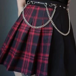 Best deal ✨ FOREST INK Grunge Tartan | PLEATED CHAIN 👗 SKIRT ✔️ -PUNK Sales Store forest ink tartan pleated chain skirt 5 79e93e30 f685 40b4 bf17 6984da41c773 700x700