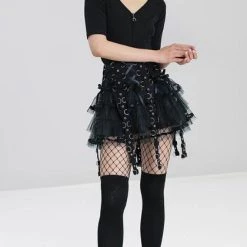 Flash Sale 💯 HELL BUNNY Punky Colour Chai [Black] | MINI 👗 SKIRT ⌛ -PUNK Sales Store hell bunny chai black mini skirt 4 0dd4599a a43d 4662 a275 03e22d9fefac 700x700