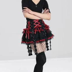 Deals 🎉 HELL BUNNY Punky Colour Chai [Black/Red] | MINI 👗 SKIRT* ❤️ -PUNK Sales Store hell bunny chai black red mini skirt 2 2c043440 6994 40ed a8af 0cefdbeec684 700x700