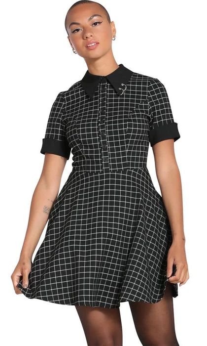 Flash Sale 😀 HELL BUNNY Corporate + Office Wear Tate | MINI 👗 DRESS 💯 3 Flash Sale 😀 HELL BUNNY Corporate + Office Wear Tate | MINI 👗 DRESS 💯