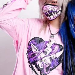 Top 10 🎉 INVASION CLUB Anime & Manga 👧 Girls And Gore [Pink] | F*CK CORONA MASK 🔥