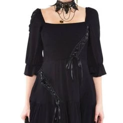 Flash Sale 💯 JAWBREAKER Grunge Smocked Satin Ribbon | FLARE 👗 DRESS** 💯