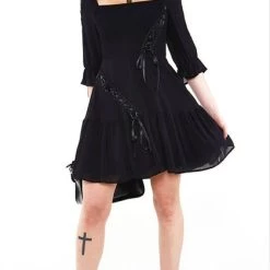 Flash Sale 💯 JAWBREAKER Grunge Smocked Satin Ribbon | FLARE 👗 DRESS** 💯 -PUNK Sales Store jawbreaker smocked flare dress 2 7db652a6 36a5 4d14 9e9a 704487681d7f 700x700