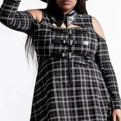 Best Pirce 🎉 KILLSTAR Grunge Chaotica [Ash Tartan] | 👕 SHIRT-DRESS* 🎉 -PUNK Sales Store killstar chaotica ash tartan shirt dress 4 c74699f5 47b8 4616 af1f 4189282ac845 700x700