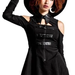 Best deal 🎉 KILLSTAR Punky Colour Chaotica [Black] | 👕 SHIRT-DRESS** ✨