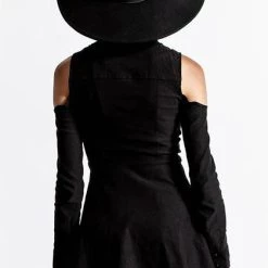 Best deal 🎉 KILLSTAR Punky Colour Chaotica [Black] | 👕 SHIRT-DRESS** ✨ -PUNK Sales Store killstar chaotica black shirt dress 4 5b4514df f46f 4a31 900e b530bac2d07e 700x700