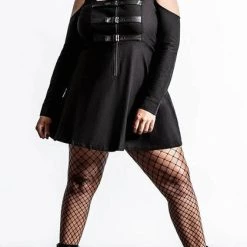 Best deal 🎉 KILLSTAR Punky Colour Chaotica [Black] | 👕 SHIRT-DRESS** ✨ -PUNK Sales Store killstar chaotica black shirt dress 6 d1597df2 54ec 4dfe bece eb50c52e5ec1 700x700