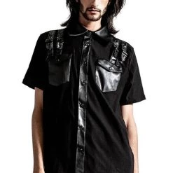 Outlet 😀 KILLSTAR Grunge Daze [Black] | BUTTON-UP 👕 SHIRT** 🥰 -PUNK Sales Store killstar daze black button up shirt 1 d11c7ea9 70b8 4b61 8b37 54ed87f9cd91 700x700