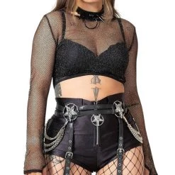 Promo ๐ KILLSTAR Punky Colour Hellia | FISHNET TOP ๐