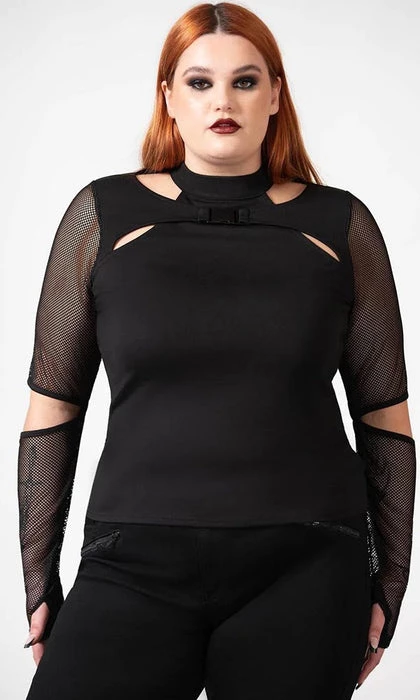 Deals 😉 KILLSTAR Grunge Lazer Beam | FISHNET SLEEVE TOP* 🔥 6 Deals 😉 KILLSTAR Grunge Lazer Beam | FISHNET SLEEVE TOP* 🔥 - Image 4