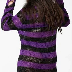 Brand new 🎁 KILLSTAR Grunge Hazed Out | KNIT SWEATER 🎁 -PUNK Sales Store killstar wonka knit sweater 11 700x700