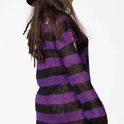 Brand new 🎁 KILLSTAR Grunge Hazed Out | KNIT SWEATER 🎁 -PUNK Sales Store killstar wonka knit sweater 12 700x700