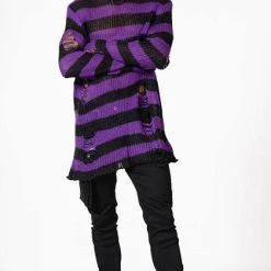 Brand new 🎁 KILLSTAR Grunge Hazed Out | KNIT SWEATER 🎁 -PUNK Sales Store killstar wonka knit sweater 7 700x700