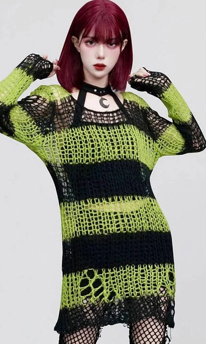 Cheapest 🔔 PUNK RAVE Grunge Jezebel | STRIPES SWEATER 💯 3 Cheapest 🔔 PUNK RAVE Grunge Jezebel | STRIPES SWEATER 💯