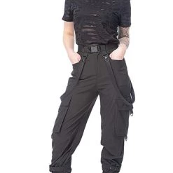 New 🤩 QUEEN OF DARKNESS Corporate + Office Wear Vengeance | PANTS ✨ -PUNK Sales Store queen of darkness elegant straps pants 8 4a748541 c921 451a 8973 b8ba04cf5230 700x700