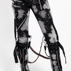 Top 10 🎁 TRIPP NYC Grunge Bleach And Stud | BONDAGE PANTS 😀 -PUNK Sales Store tripp nyc bleach and stud bondage pants 4 700x700