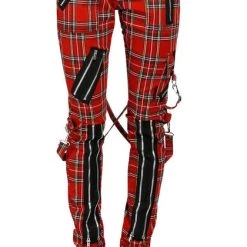 Deals ✔️ TRIPP NYC Mens Clothing Classic [Red Plaid] | BONDAGE PANTS 🔥