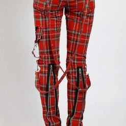Deals ✔️ TRIPP NYC Mens Clothing Classic [Red Plaid] | BONDAGE PANTS 🔥 -PUNK Sales Store tripp nyc classic red plaid bondage pants 4 fffe0c0b b851 4227 93e8 62f8e741616e 700x700