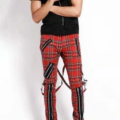 Deals ✔️ TRIPP NYC Mens Clothing Classic [Red Plaid] | BONDAGE PANTS 🔥 -PUNK Sales Store tripp nyc classic red plaid bondage pants 6 470fcb6f 3dcb 4fd1 9bd6 29fbb9f5c048 700x700
