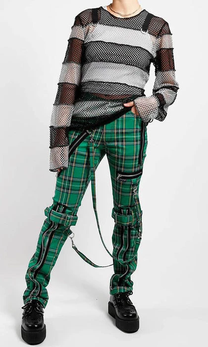 New 🌟 TRIPP NYC Mens Clothing Green Plaid | BONDAGE PANTS 😀 7 New 🌟 TRIPP NYC Mens Clothing Green Plaid | BONDAGE PANTS 😀 - Image 5