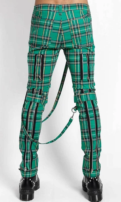 New 🌟 TRIPP NYC Mens Clothing Green Plaid | BONDAGE PANTS 😀 10 New 🌟 TRIPP NYC Mens Clothing Green Plaid | BONDAGE PANTS 😀 - Image 8