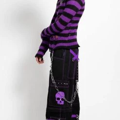 Outlet 😉 TRIPP NYC Mens Clothing Skull [Purple] | ZIP OFF PANTS ✔️ -PUNK Sales Store tripp nyc skull purple zip off pants 6 39fcc762 136e 464a bc31 12c4ea118948 700x700