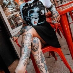 Best Pirce ❤️ VERA'S EYECANDY Punky Colour Lost Boys | BABY DOLL 👗 DRESS` 💯