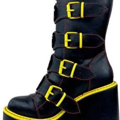 Deals 💯 YRU Punky Colour Dune Biohazard [Black/Yellow] | PLATFORM 🥾 BOOTS 🔔 -PUNK Sales Store yru dune biohazard black yellow platform boots 4 14ecc57c 6187 4ae5 abf1 3f3cad17761a 700x700